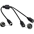 zdyCGTime S-Video Y Splitter Cable for Electronic Adapter, 11Inch, Black