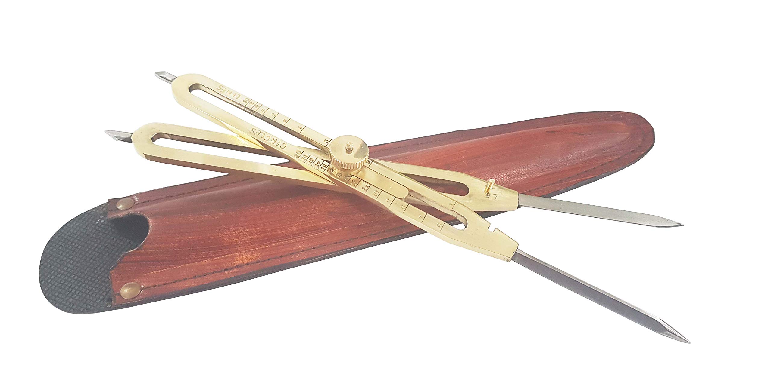 The New Antique Store Artist Proportional Scale Divider Drawing Tool Professional 9” Long Solid brass with Heavy Duty Steel Point