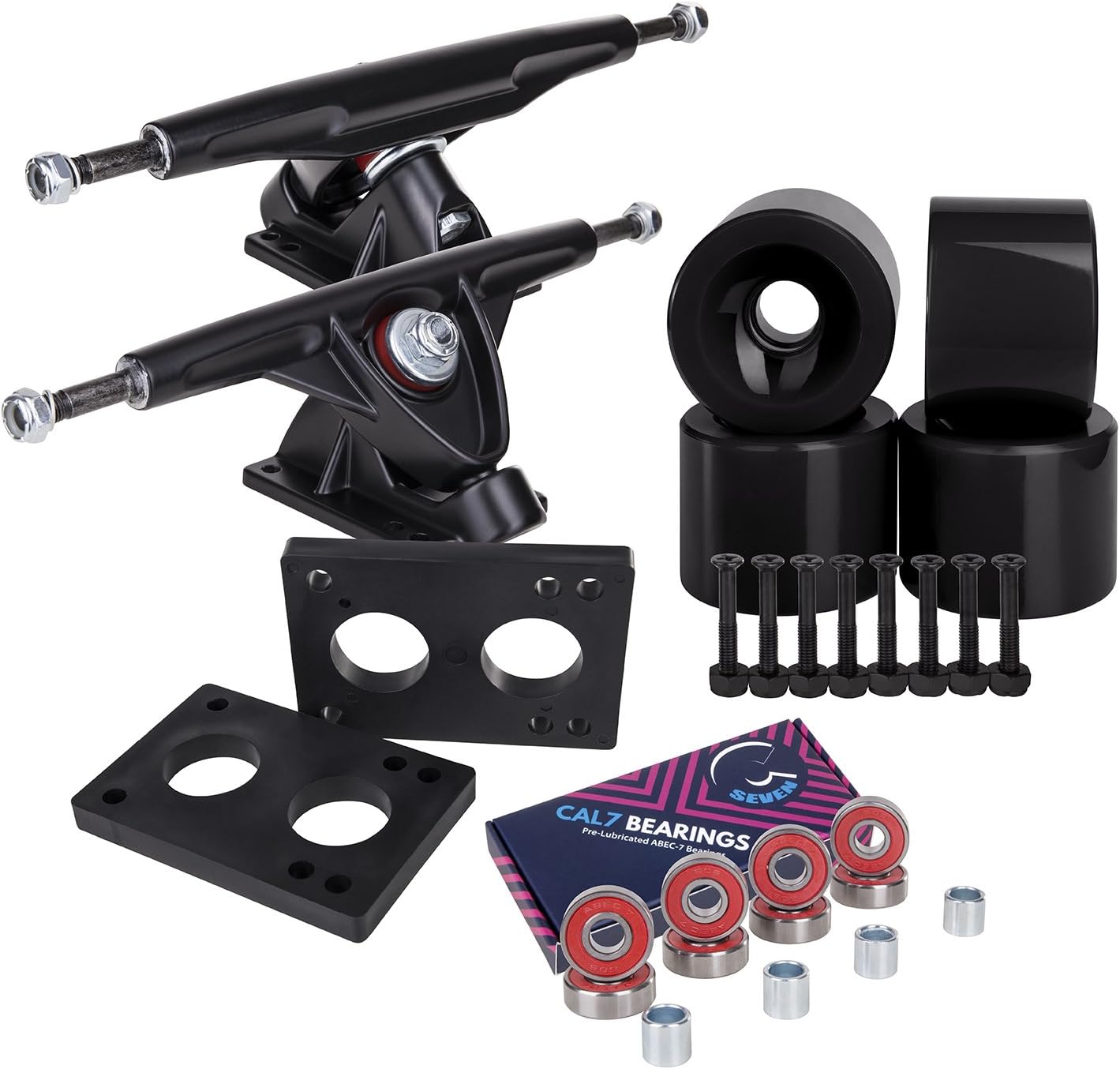 Cal 7 180mm Trucks with Wheels, Bearings, Hardware