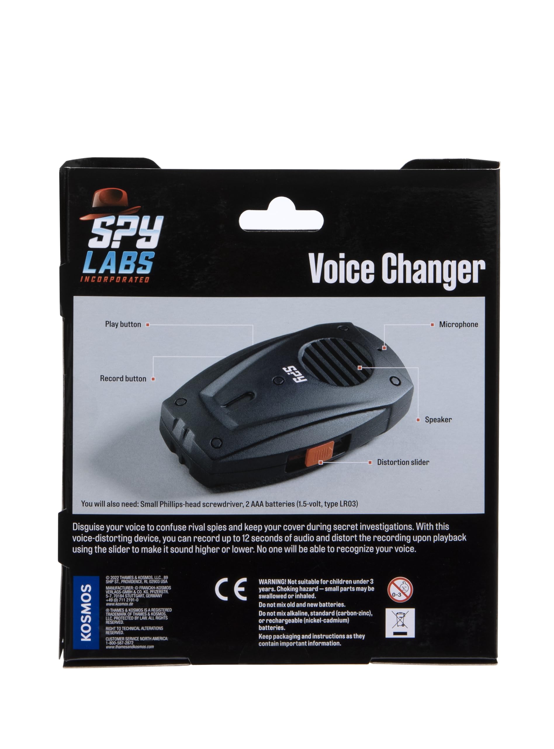 Thames & Kosmos Spy Labs Inc: Voice Changer Voice-Distorting Device for Young Investigators | Distortion Slider Offers Numerous Different Ranges | Essential Tool from The Detective Gear Experts