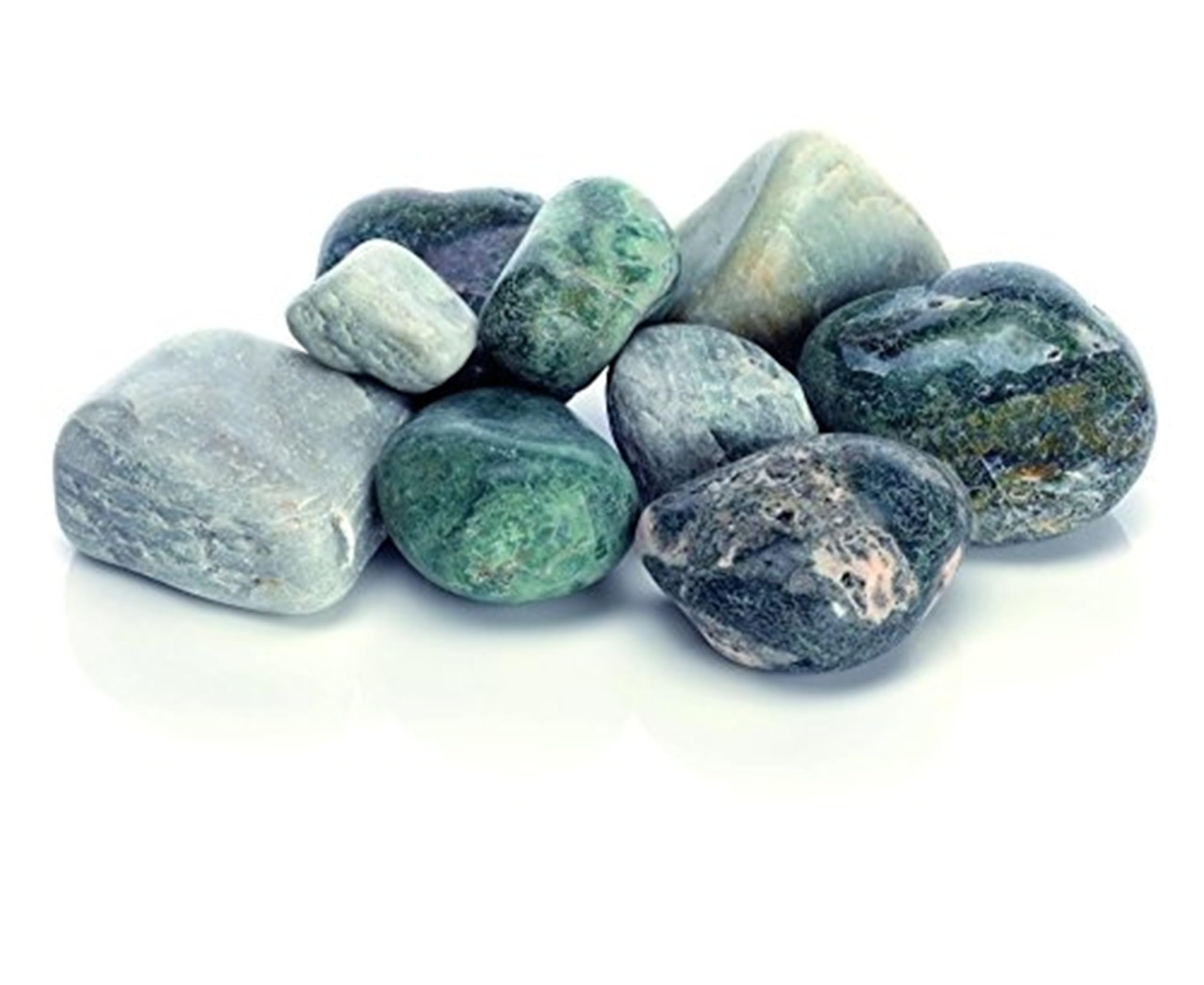 biOrb Feng Shui Fish Tank Pebble Set (Green), Natural Marble Aquarium Ornaments To Add Texture & Depth, Safe, Durable Fish Tank Decorations For Freshwater & Saltwater Tanks, Aquarium Accessories
