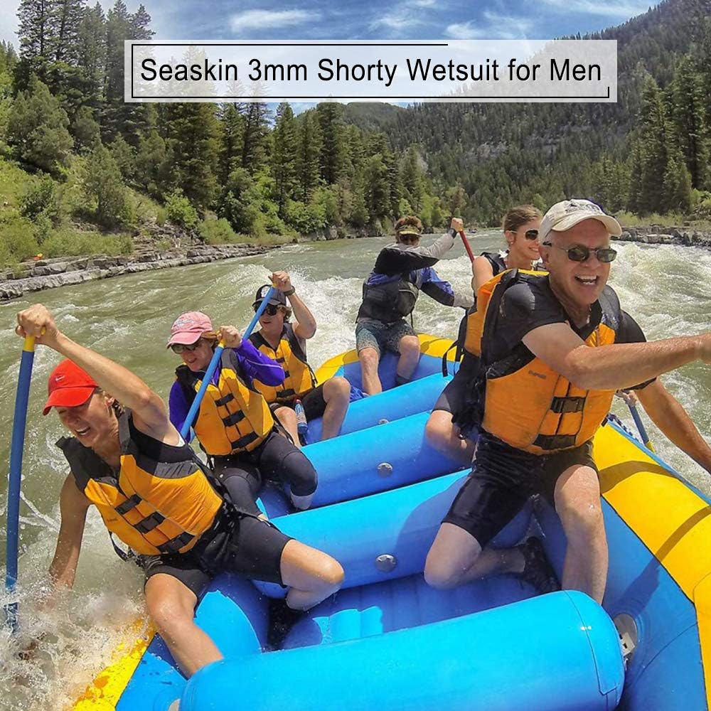 Mens 3mm Shorty Wetsuit Womens, Full Body Diving Suit Front Zip Wetsuit for Diving Snorkeling Surfing Swimming: Clothing