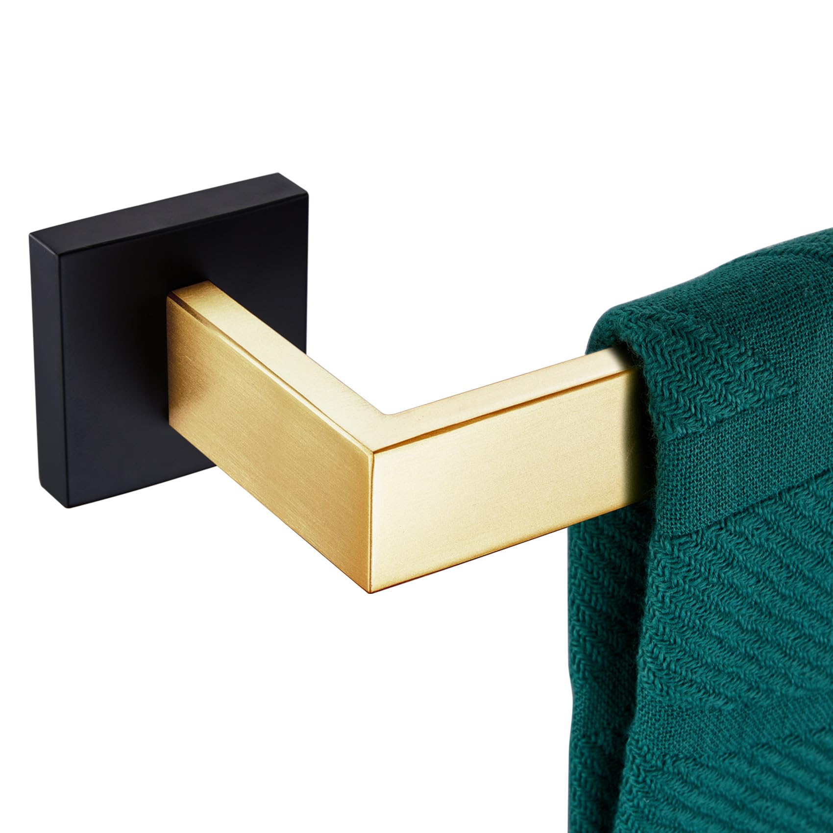 Photo 1 of KOKOSIRI 24-Inch Towel Bars for Bathroom Wall Mounted Kitchen Towel Rack Holder T-304 Stainless Steel Matte Black and Brushed Gold, B4003GDK-L24