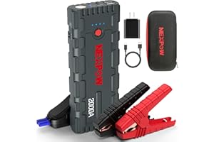 NEXPOW 2000A Peak Car Jump Starter with USB Quick Charge 3.0 (Up to 7.0L Gas or 6.5L Diesel Engine), 12V Portable Battery Sta