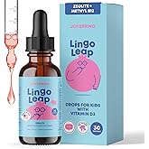 JoySpring LingoLeap – Liquid Kids Formula with Zeolite Clinoptilolite, Methylated B12 & Vitamin D3 | Gentle Daily Support for Kids’ Wellness | Ages 3+ | (1fl oz) 30 Servings