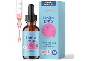 JoySpring LingoLeap – Liquid Kids Formula with Zeolite Clinoptilolite, Methylated B12 & Vitamin D3 | Gentle Daily Support for Kids’ Wellness | Ages 3+ | (1fl oz) 30 Servings