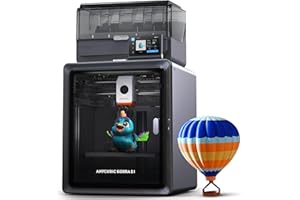 Anycubic Kobra S1 Combo Multicolor 3D Printer with Anycubic ACE PRO, 4 Multicolor, Drying and Printing at the Same Time, 600mm/s Fast Speed with 320℃ Hotend, Built-in Camera 44dB Quiet 250*250*250mm
