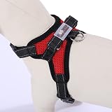 FUNKEEN PET HOUSE No-Pull Padded Adjustable Puppy Harness Vest M Red view 2