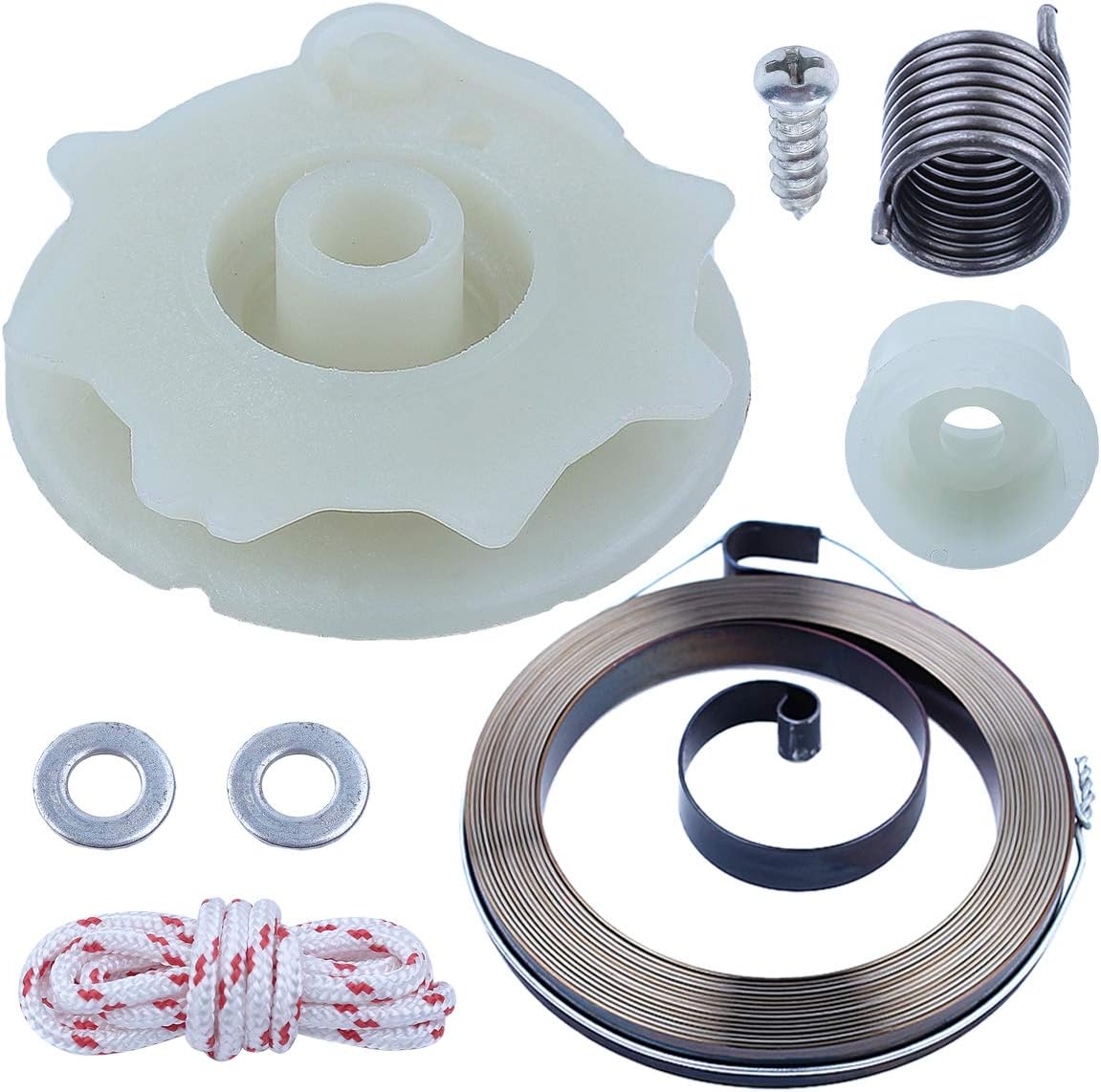 Adefol Chainsaw Recoil Starter Pulley Spring Kit for Poulan PP4218