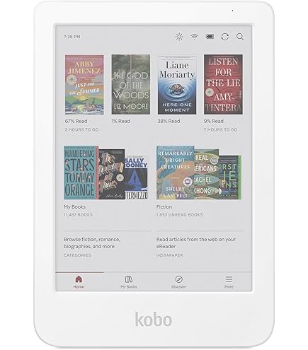 Amazon.com: Kobo Libra Colour White eReader with Case Bundle