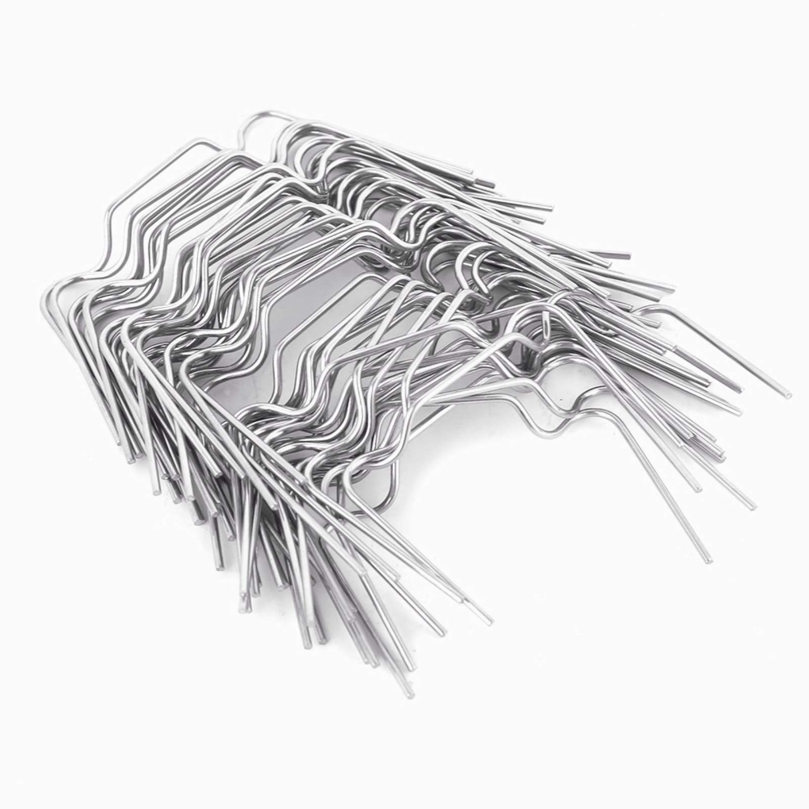50 PCS Greenhouse Glass Clips, Panel Fixing Clips, Stainless Steel W Wire Spring Glazing Clips, Thick Garden Greenhouse Accessories