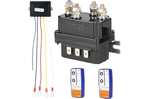 CHABUSHI 12V 250A Solenoid Relay Contactor with Wireless Winch Remote Control Kit Winch Switch for ATV UTV 3000-5000lbs Relpacement for 63070 74900