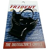 Trident Comfort Bite Mouth Piece with Roof of Mouth Bridge and Rolled Edges (Black)