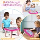Smasiagon Magnetic Drawing Pad Toddler Doodle Board 8.9in Rose view 8