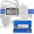 SHONSIN Absolute Scale Digital Caliper, Primary Stainless Steel 6"/150mm Electronic Caliper Measuring Tool, IP54 Waterproof, Extreme Accuracy 0.0005"/0.01mm Resolution