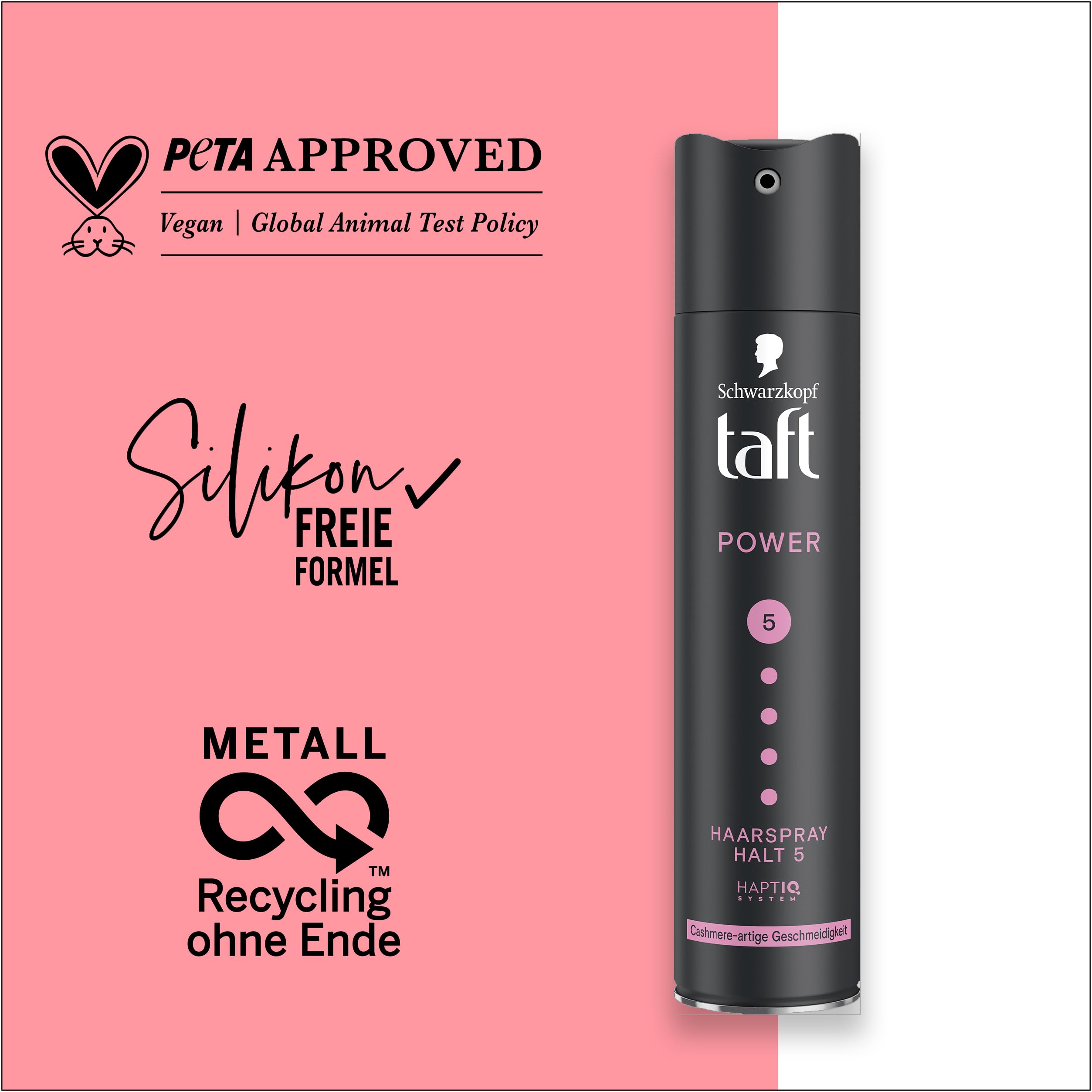 Schwarzkopf Taft Haarspray Power Cashmere (250 ml), Haltegrad 5 Haarstyling, Haarspray für trockenes und strapaziertes Haar, Kaschmir-ähnliche Geschmeidigkeit, vegane Formel* 8