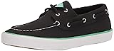 Sperry Men's Bahama SeaCycled Boat Shoe, Black, 7