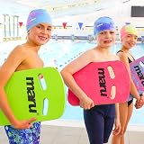 Maru Lime Blue Swimming Kickboard EVA Foam Easy-Grip 42x28cm Kids & Adults view 2