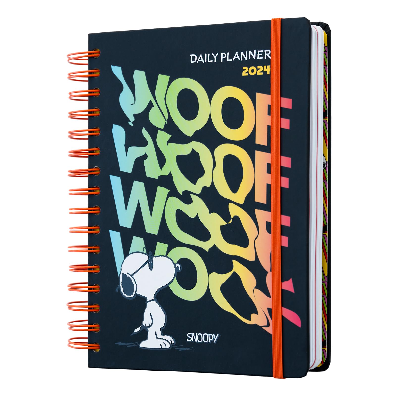 Grupo Erik Snoopy A5 2024 Day To Page Diary | January 2024 - December 2024 | 2024 Weekly Planner | A5 Planner With Stickers & Pocket | 2024 Diary | Snoopy Gifts | Snoopy Diary