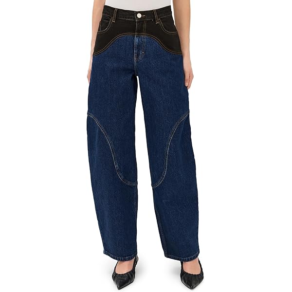 Amazon.com: Sea Women's Elena Denim Baggy Pants, Blue, 8
