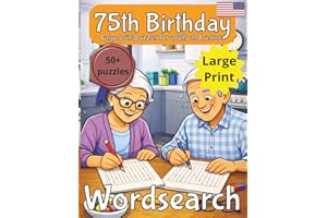 75th Birthday Word Search Puzzle: 75th Birthday Gift | Gifts for Women | Present for Senior | 75 Year old Gift | 75th Gift fo