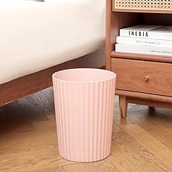 JiatuA Small Trash Can Plastic Wastebasket Round