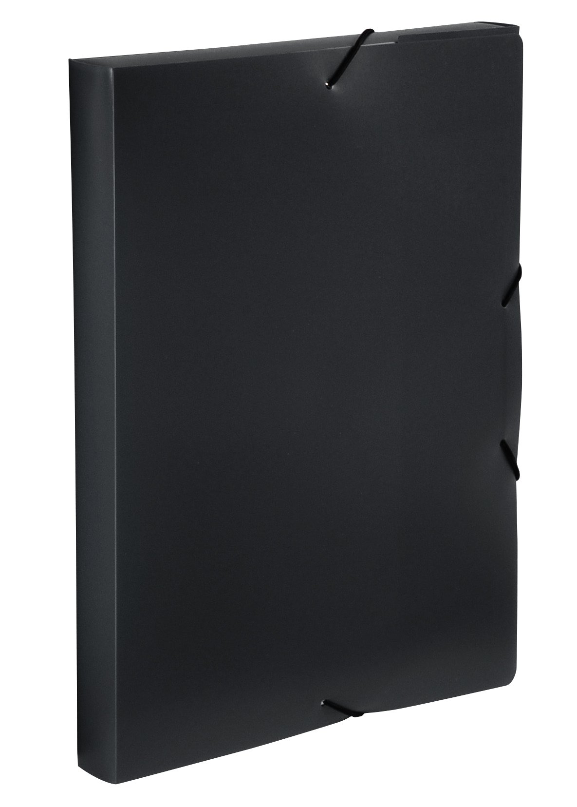 Viquel Coolbox Folder in Polypropylene with Elasticated Closures, A4 Black