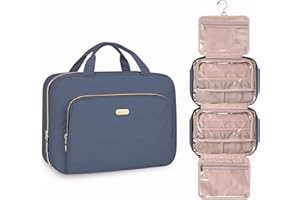 BALULHG Toiletry Bag with Hanging Hook, Portable Makeup Cosmetic Bags, Space-efficient, Collapsible Moving, making it more suitable for Travel