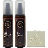 Bath & Body Works Rich Espresso 2 Pack Perfume Mist Bundle with a Natural Oats Bar Soap - Full Size