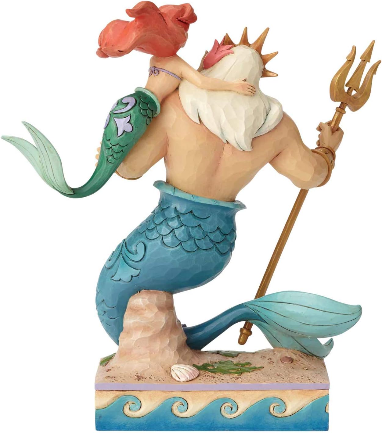 Disney Traditions Daddy's Little Princess Ariel and Triton Figurine, Multi-colour, 17 x 9 x 25 cm - Image 3