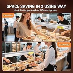 Hiteemer 48-Inch Food Heat Lamp, 1350W Commercial