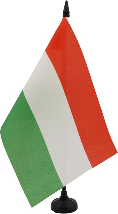 AZ FLAG Hungary Table Flag 5x8 in 21x14 cm with Pole & Black Base
