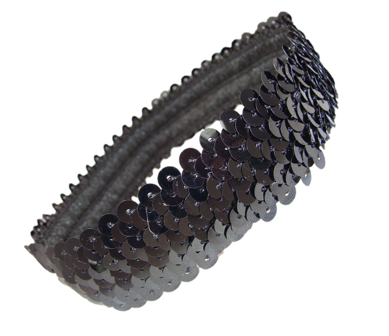 3 Row Metallic Stretch Sequin Headband Fashion Headbands