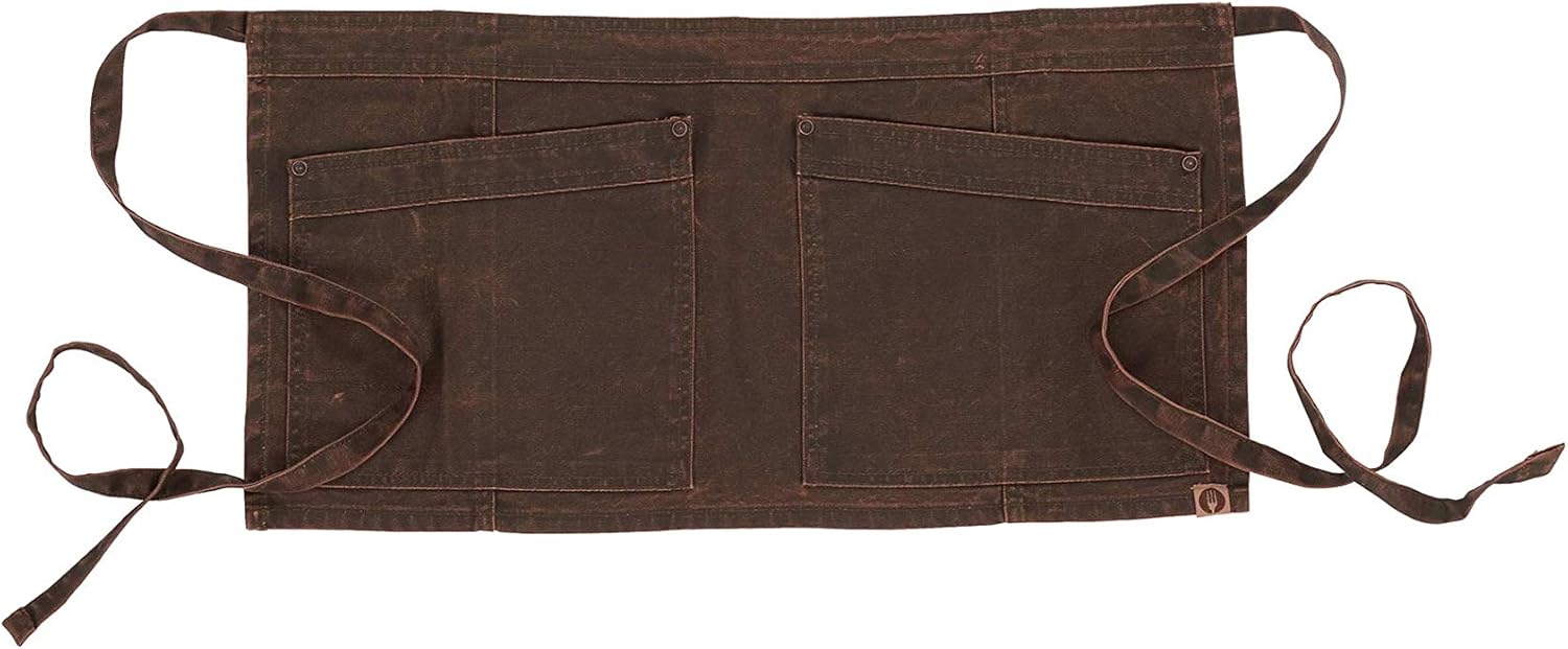Chef Works Denver Waist Apron, Choc/Rust, One Size: Clothing