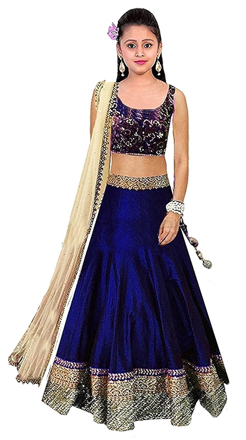 varona enterprise women's special lehenga choli (vc0001 color: blue free size)