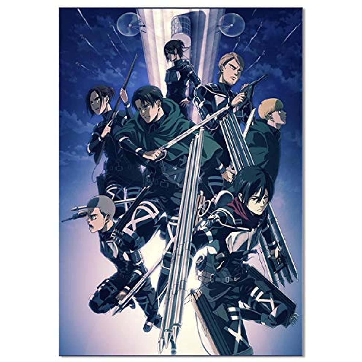 bililhon Attack On Titan Season 4 Anime Poster Wall Art Home And Kitchen Teen Room Wall Decoration B