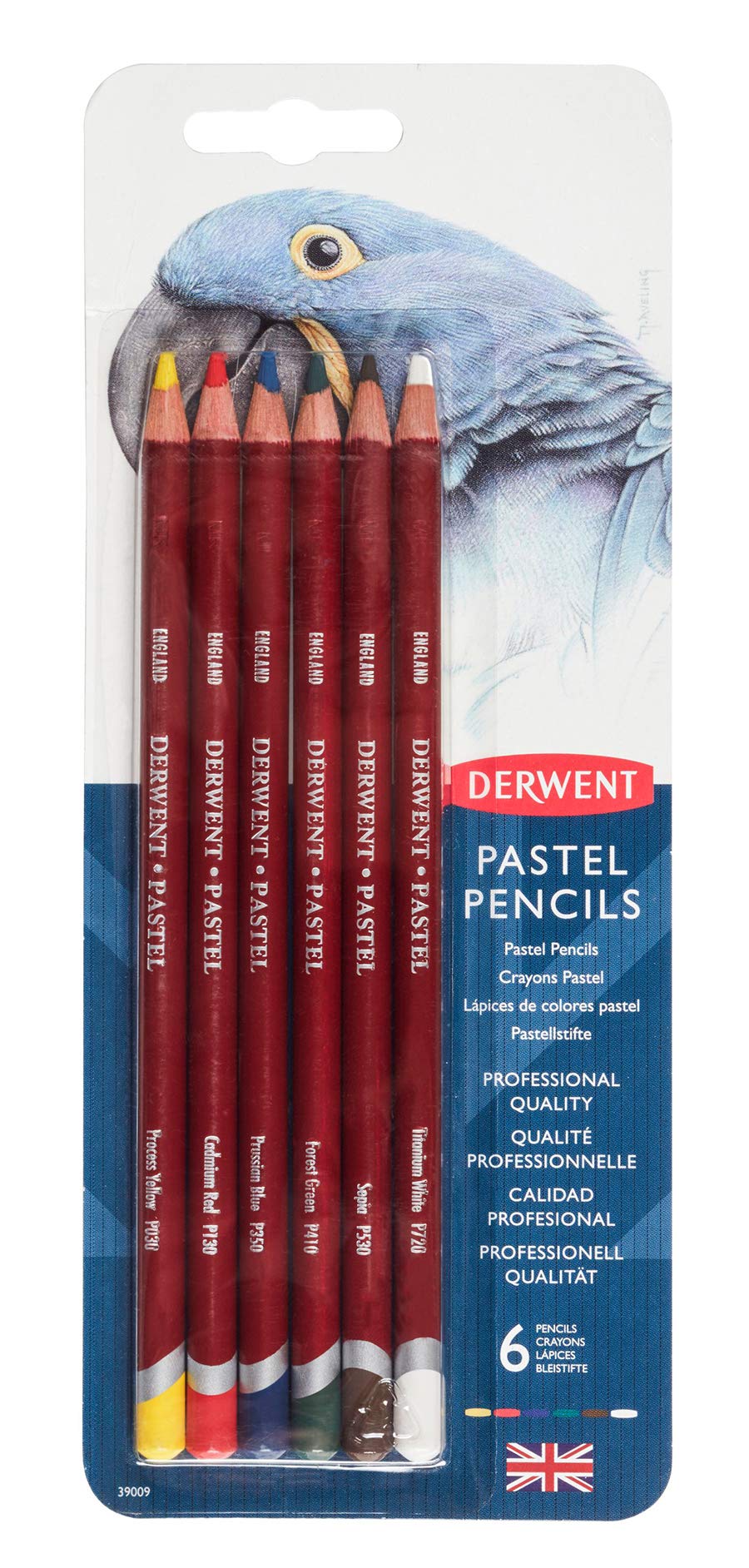 Derwent Pastel Pencils, Set of 6, Professional Quality, 39009, Multicolor — image 1