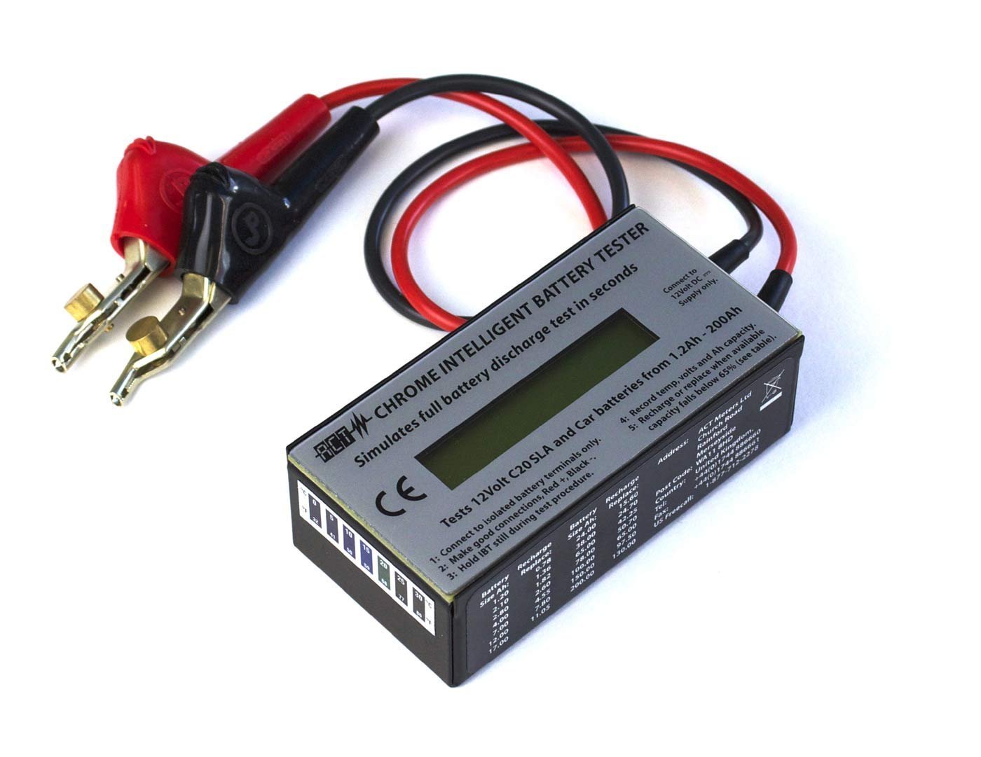 CHROME IBT 12V SLA Intelligent Battery Tester by ACT Meters by ACT