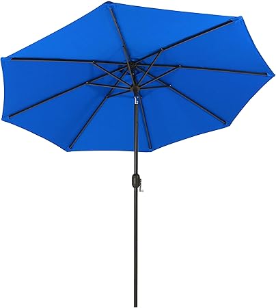 Amazon Com Sunnydaze Sunbrella Patio Umbrella With Auto Tilt And
