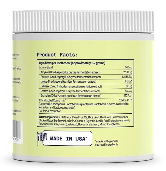 AHALEA 120 CT. PROBIOTICS FOR DOGS- DOG PROBIOTICS FOR DIGESTIVE HEALTH, SUPPORT GUT HEALTH, DIARRHEA, DIGESTIVE HEALTH & SEASONAL ALLERGIES, 264 GRAM 2 BILLION CFUS, WHITE