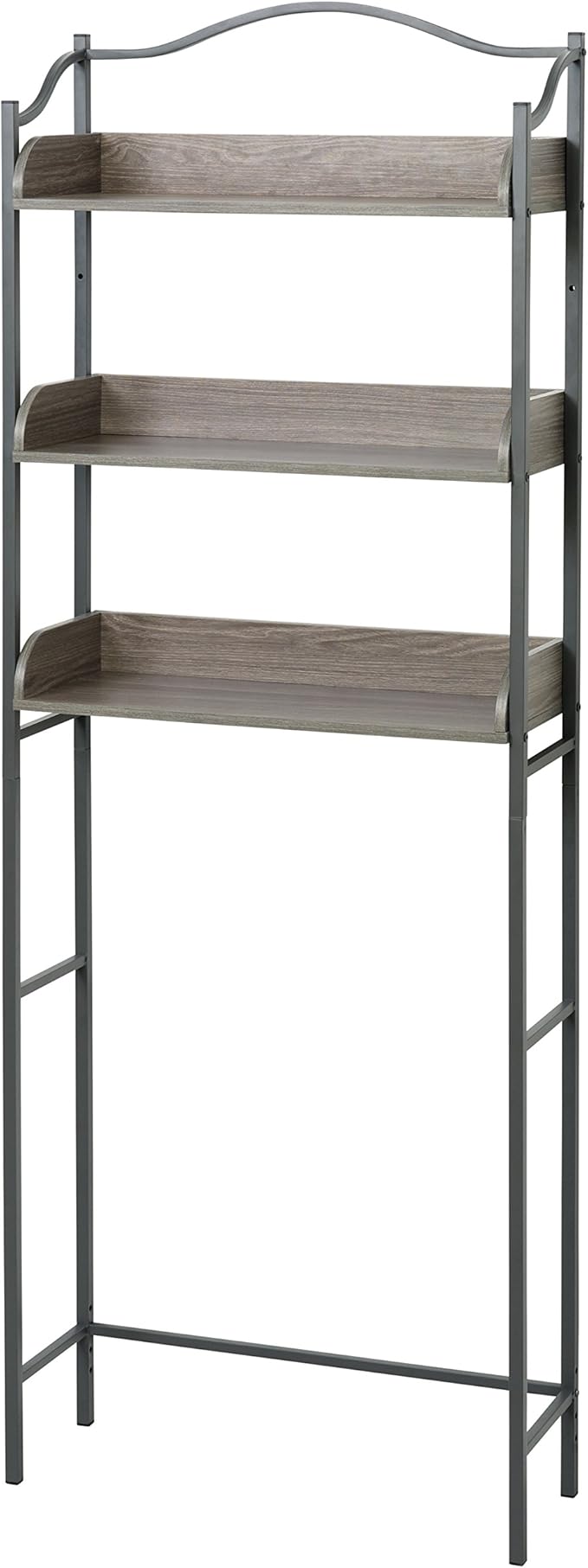 Amazon Com Zenna Home 3 Tier Over The Toilet Bathroom Spacesaver Driftwood Gray Pewter Home Kitchen