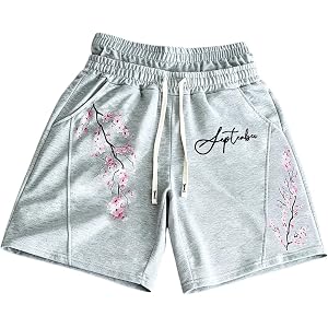 VIPWOLF Men's Y2K Double Waisted Shorts Distressed Washed Baggy Track Short | Graphic Gym Workout Jorts, Vintage Streetwear D