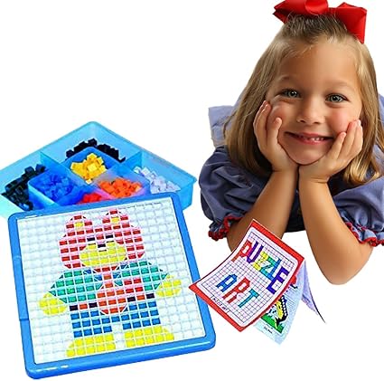 Toy Cubby Mosaic Puzzle Board Set