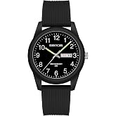 Day Date Watches for Men Easy Read Dial Analog Mens Watch Waterproof | Minimalist Sport Wristwatch Second Hand Simple Casual Dress Water Resistant Reloj para Hombre White Gold