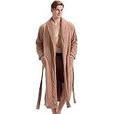 PJGGZ Men's Shawl Collar Bathrobe, Soft Long Towel Robe for Men - Super Absorbent Quick Dry yet Warm