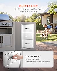 VEVOR Outdoor Kitchen Drawers 16" W x 28.5" H x