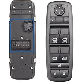 SHERXIBO Driver Side Power Window Switch Compatible with 2014-17 Cherokee | Replacemrnt for: 68141894AA(Warning: pin 3+9)