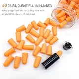 Jsdoin Soft Foam Ear Plugs with Aluminum Case 60 Pairs 38dB Noise Reduction view 2