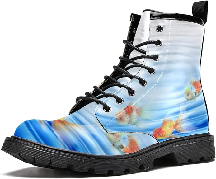 MAPOLO Men�s High Top Boots Lace Up Rotating