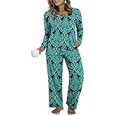 HOTGIFT Womens Winter Pajamas Sets Long Sleeve Casual Comfortable